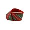 LaRibbons 4" - 2 1/2" Wired Dupioni Ribbon | Red/Dark Green Plaid Bias Cut Double-Fused Red Backing | 5 Yard Roll